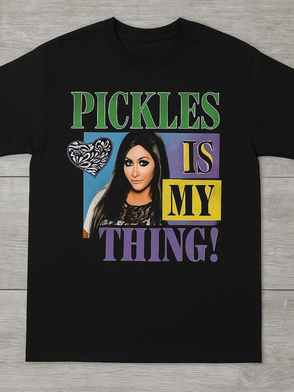 Pickles Is My Thing Graphic T-Shirt Black Retro Funny Tee
